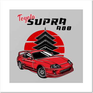 Toyota Supra A80 Posters and Art